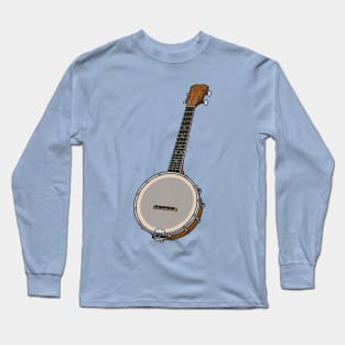 Banjo cartoon illustration Long Sleeve T-Shirt